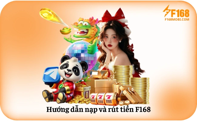 Huong dan nap va rut tien F168 Hướng dẫn nạp tiền và rút tiền tại F168 — ngân hàng và ví điện tử